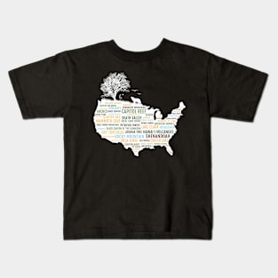 All 59 US National Parks T-Shirt Kids T-Shirt